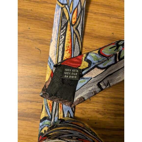 Picasso Collection By Fine Art Fashion The Tomato Plant 59x3.75 Inch Neck Tie - Picture 7 of 9